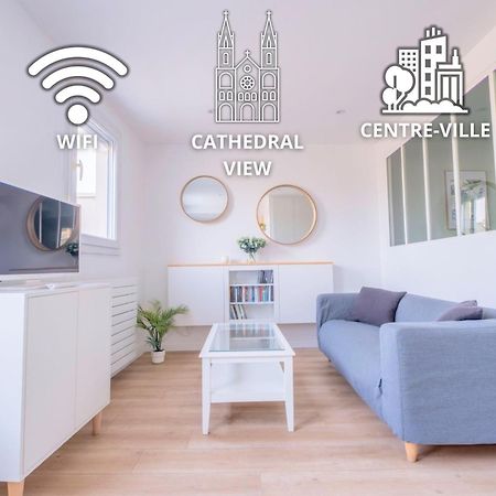 Le Clovis - Cathedrale Leilighet Reims Eksteriør bilde